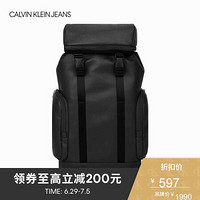 CK JEANS   男士简约休闲旅行双肩包 HH1927Q3800 023-灰色 ST