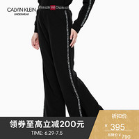 CK UNDERWEAR 经典款 女士Logo腰边休闲家居裤 QS6315 001-黑色 S