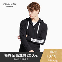 CK UNDERWEAR 经典款 男士撞色Logo纯棉针织家居服 NM1713AD 001-黑色 M