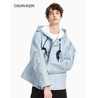 CK CALVIN KLEIN 2020春夏新款男女同款飞行员连帽休闲外套 M63362N103 438-浅蓝色 L