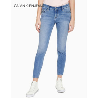 CK JEANS 2020春夏款女装 简约合体紧身版牛仔裤CKJ022J213405 1AA-蓝色 30