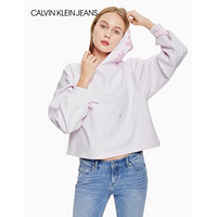 CK JEANS 2020春夏款 女装时尚绣花连帽休闲服J213224 YAF-淡粉色 M