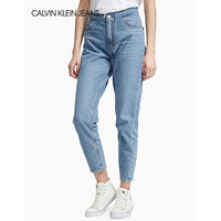 CK JEANS 2020春夏款女装 妈咪版微弹牛仔裤J214330 1AA-蓝色 26