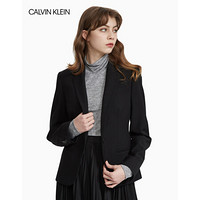 CALVIN KLEIN/CK 2020春夏款女装 修身款西服W02359T113 010-黑色 38