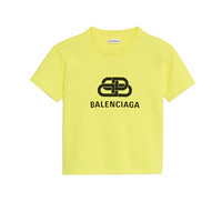 BALENCIAGA巴黎世家女装时尚印花短款T恤衫舒适透气短袖 S