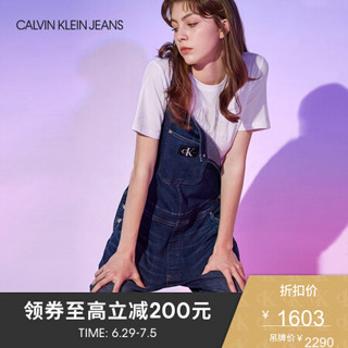 CK JEANS 2020春夏新款女装 时尚牛仔连衣裤 J213912 1BJ-蓝色 S