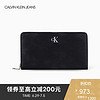 CK JEANS 2028春夏新款 女士简约时尚票夹DP1303U8200 001-黑色