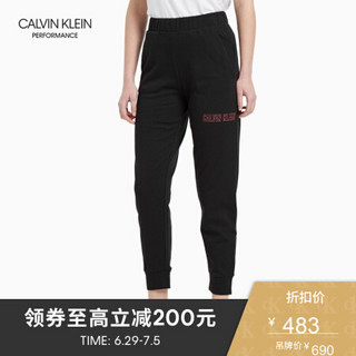 CK PERFORMANCE 2020春夏款女装 纯棉针织休闲运动裤4WS0P640 007-黑色 XS