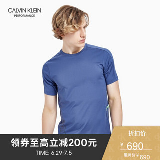 CK PERFORMANCE 2020春夏款男装 夏日机能合身短袖T恤4MT0K115 492-蓝色 XL