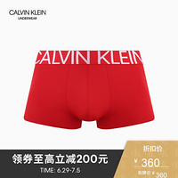 CK UNDERWEAR   男士时尚舒适透气平角四角内裤NB1702 3YQ-红色 M