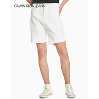 CK JEANS 2020春夏新款男装 时尚合身版休闲简约牛仔短裤 J314948 1CD-白色 32