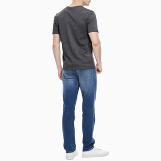 CKJEANS 男装 纯棉圆领时尚印花透气短袖T恤J313260 039灰色 L