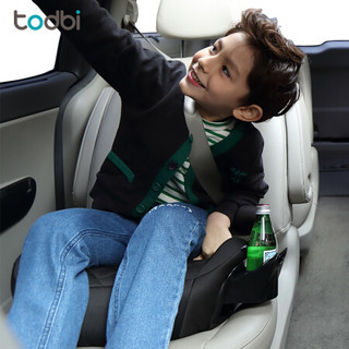 韩国todbi儿童安全座椅增高座垫COCOON系列适合3-12岁宝宝ISOFIX汽车简易便携式 黑色