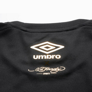 茵宝Umbro ED HARDY联名款短袖T恤男子经典金色LOGO款上衣浮夸单品 S12CCM101822Jet Black L