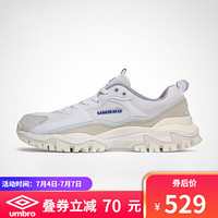 Umbro BUMPY 茵宝情侣复古男跑鞋女子运动休闲鞋老爹鞋 UI183FT0337-001白色 42