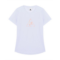 乐卡克法国公鸡印花logo设计圆领短袖T恤女 白色 XXL