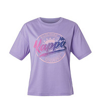 Kappa卡帕女运动短袖休闲落肩T恤夏季圆领半袖2020新款|K0A42TD28 木槿紫-4101 L