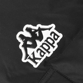Kappa卡帕男羽绒服工装加厚连帽防寒服保暖外套K0952YY71D 黑色-990 XL