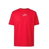 Kappa卡帕情侣男女款运动短袖休闲圆领T恤夏季字母印花半袖2020|K0AX2TD18D 大红色-553 M