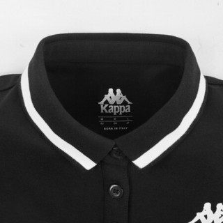 Kappa卡帕 女款运动连衣裙POLO裙夏季短袖连衣裙|K0922QL92D 黑色-990 M