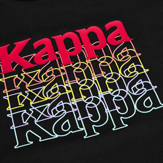 Kappa卡帕女印花运动短袖休闲圆领T恤夏季半袖2020新款|K0A42TD31 黑色-990 XL