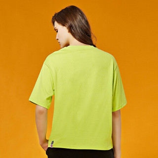 Kappa卡帕艺术家联名女运动短袖休闲印花T恤夏季圆领半袖2020新款|K0A22TD72D 春泥绿-326 M