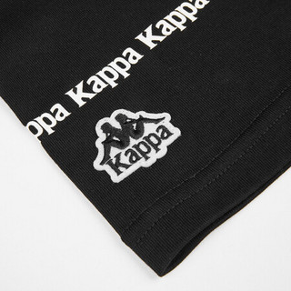 Kappa卡帕男运动短袖满印休闲T恤夏季圆领半袖2020新款|K0A32TD30 黑色-990 M