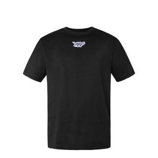 Kappa卡帕男运动短袖休闲印花T恤夏季圆领半袖2020新款|K0A32TD82 黑色-990 L