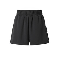 Kappa卡帕串标女款运动短裤梭织雪纺短裤夏季休闲五分裤K0922DY31D 黑色-990 XL