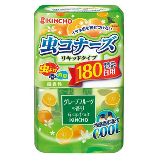 金鸟KINCHO180天驱蚊液除臭安神 驱虫空气清新剂 葡萄柚香 400ml