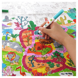 美乐(JoanMiro )儿童画画本大画家幼儿涂鸦场景画主题绘画本 公主花园