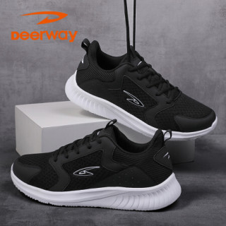 德尔惠男鞋运动鞋男2020春夏季新款轻质透气网面时尚跑步鞋休闲官方