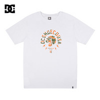 DCSHOES 2020春夏新款时尚潮流动物印花圆领短袖T恤男GDYZT20108 白夹色 M