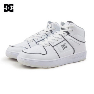 DCSHOES MANTECA HI LITE dc新款男女情侣休闲高帮板鞋 DM196601 白夹色-WBB0 40