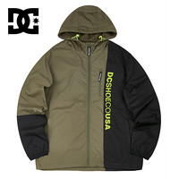 DCSHOES 19秋新款 撞色男士防水冲锋衣休闲夹克外套 EDYJK03204-CRB0 绿夹色-CRB0 L