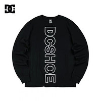 DCSHOES CENTER LS M 19冬新款纯棉男士休闲长袖T恤 GDYZT19402 黑夹色-BLK S