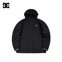 DCSHOES PRACTIVE秋冬新款男子防风冲锋衣连帽薄外套 5410J906 黑色-BLK L