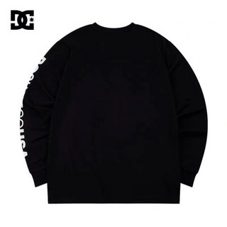 DC SHOES 20春季新款男士印花全棉长袖运动休闲T恤 GDYZT20102 黑色-KVJ0 S