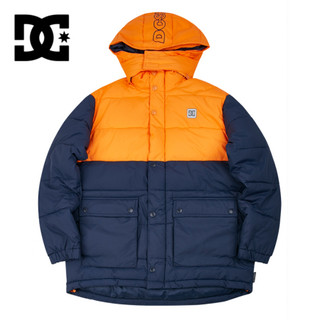 DCSHOES dc秋冬新款 迷彩男士夹克外套休闲运动棉服 EDYJK03217 藏蓝夹色-BTL0 S