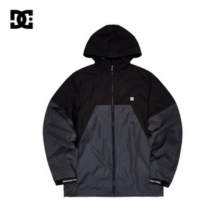 DC SHOES 春季新款撞色拼接男式连帽运动夹克外套 5110J046 黑色-BLK XL