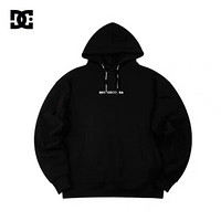 DC SHOES 春季新款简约休闲男式休闲运动卫衣 5120J094 黑夹白色-KVJ0 S