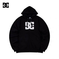 DC SHOES 20春季新款休闲连帽开衫男士运动卫衣 GDYSF20104 黑夹色-XKKW S