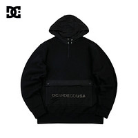 DCSHOES 2020春季新款宽松时尚品牌LOGO男士卫衣EDYFT03484 黑色 S