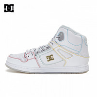 DC SHOES20春夏新款潮流logo印花透气高帮运动男鞋ADYS100438 白色 42