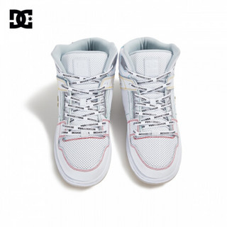 DC SHOES20春夏新款潮流logo印花透气高帮运动男鞋ADYS100438 白色 42