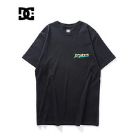 DCSHOECOUSA 短袖T恤男潮款运动休闲衫 5226J919 黑夹色-BLK S
