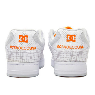 DCSHOECOUSA   夏新款印花时尚LOGO字母系带低帮板鞋男鞋ADYS100501 白夹色-WGO 39