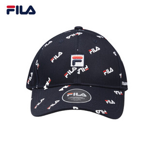 FILA 斐乐官方 情侣款棒球帽 夏季新品鸭舌帽时尚潮流男女遮阳帽 传奇蓝-NV XS