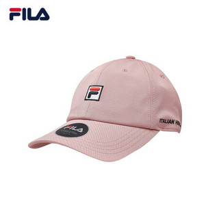 FILA 斐乐官方 情侣棒球帽 2020夏季新款休闲运动百搭情侣棒球帽 沙皮粉-PK XS