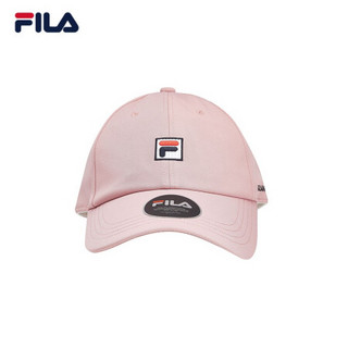 FILA 斐乐官方 情侣棒球帽 2020夏季新款休闲运动百搭情侣棒球帽 沙皮粉-PK XS